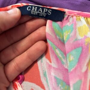 Chaps Ladies Floral Top - Floral Multicolor